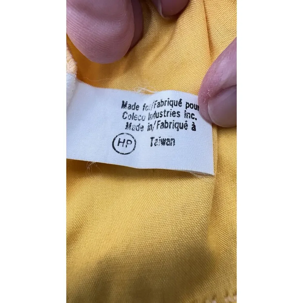 Vintage Cabbage Patch Kids Dress yellow Shoulder Ties Bloomers flowers